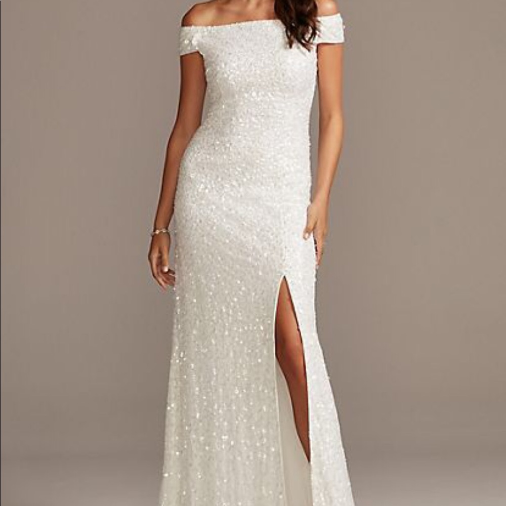 White wedding or formal dress